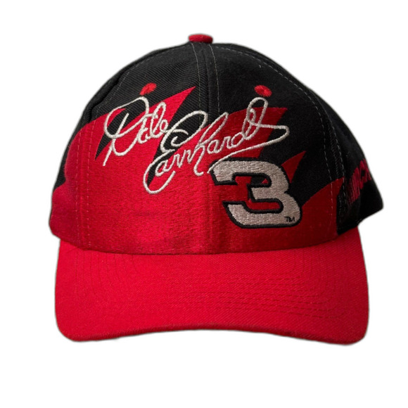 VINTAGE Dale Earnhardt 1990s Logo Athletic Sharktooth Cap Snapback Hat Nascar 3 - Picture 1 of 8